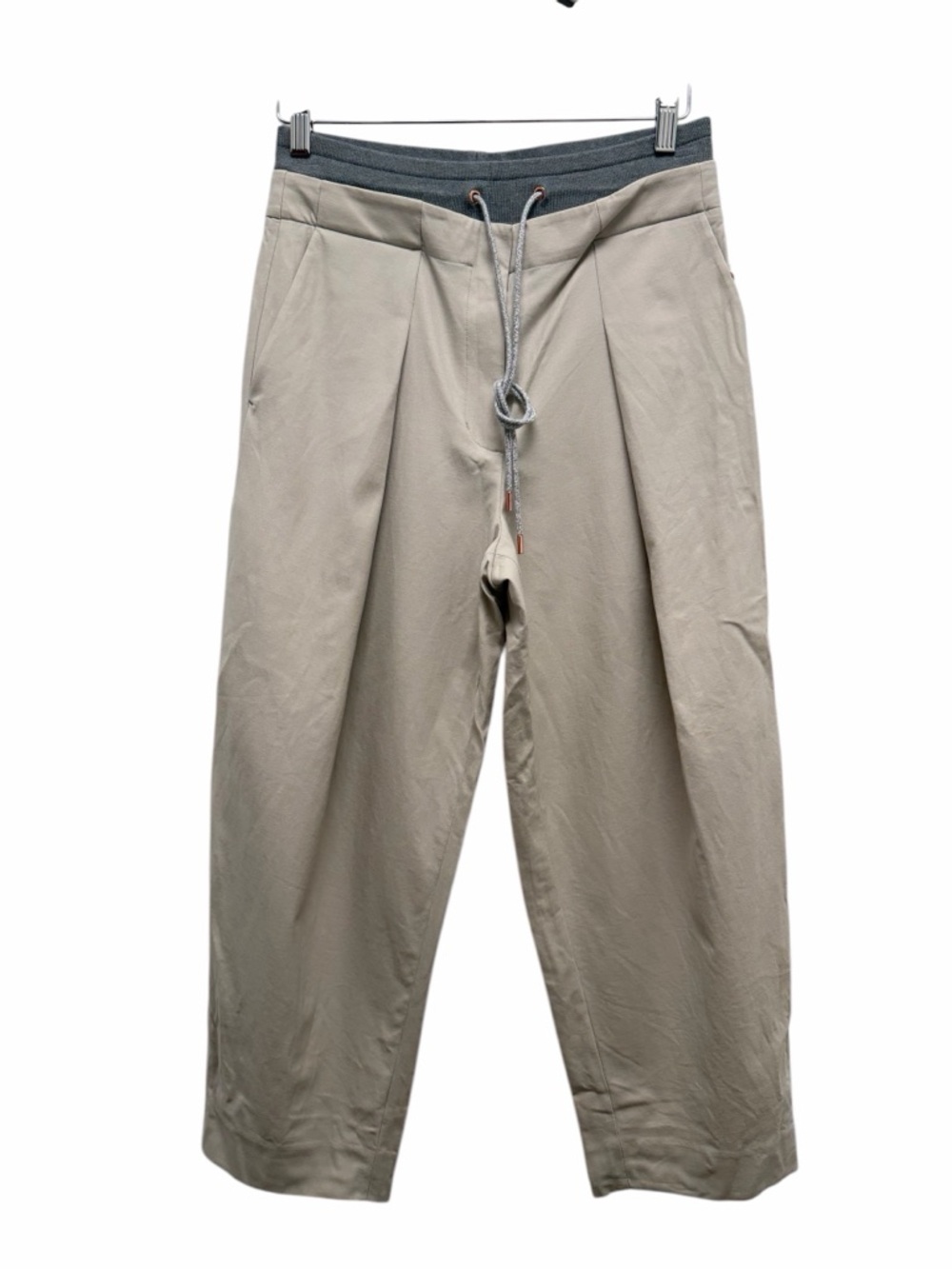 Kit And Ace Quick Drawstring Trouser West Coast Fit Tan Gray Size 4